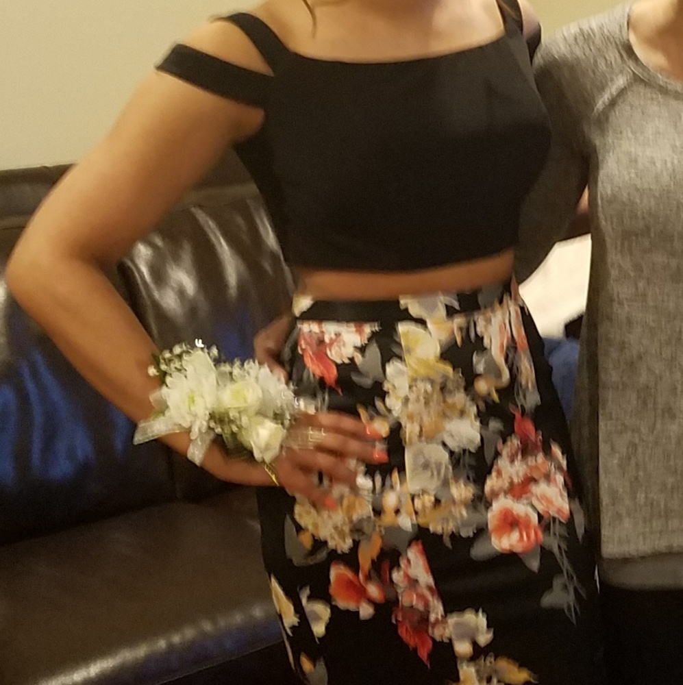 2 piece formal dress